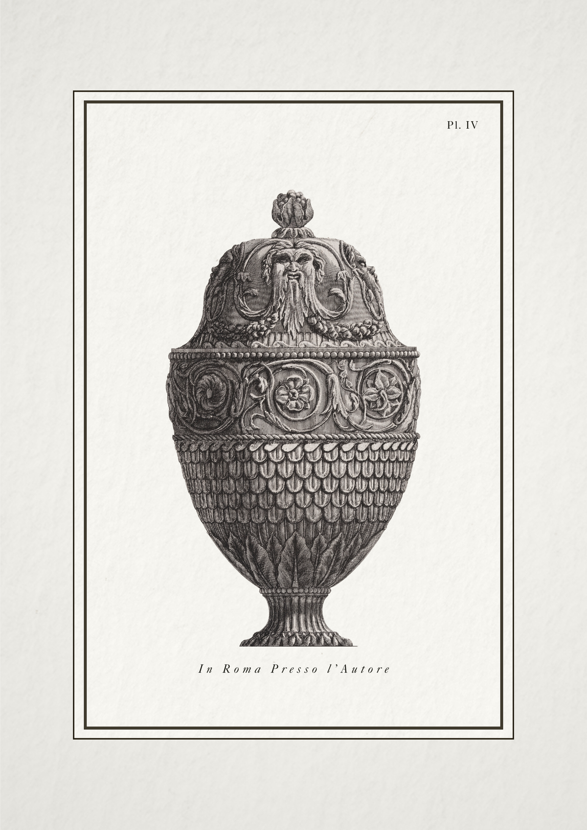 Decorative urn with intricate patterns on a white background